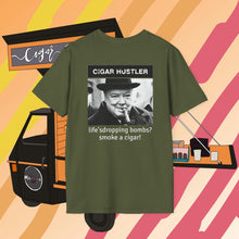 Load image into Gallery viewer, Cigar Hustler
Winston Churchill life’s dropping bombs T-Shirt (Multiple Color Options)
