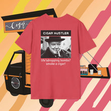 Load image into Gallery viewer, Cigar Hustler 
Winston Churchill life’s dropping bombs T-Shirt (Multiple Color Options)
