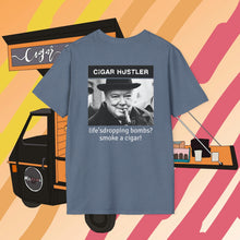 Load image into Gallery viewer, Cigar Hustler 
Winston Churchill life’s dropping bombs T-Shirt (Multiple Color Options)
