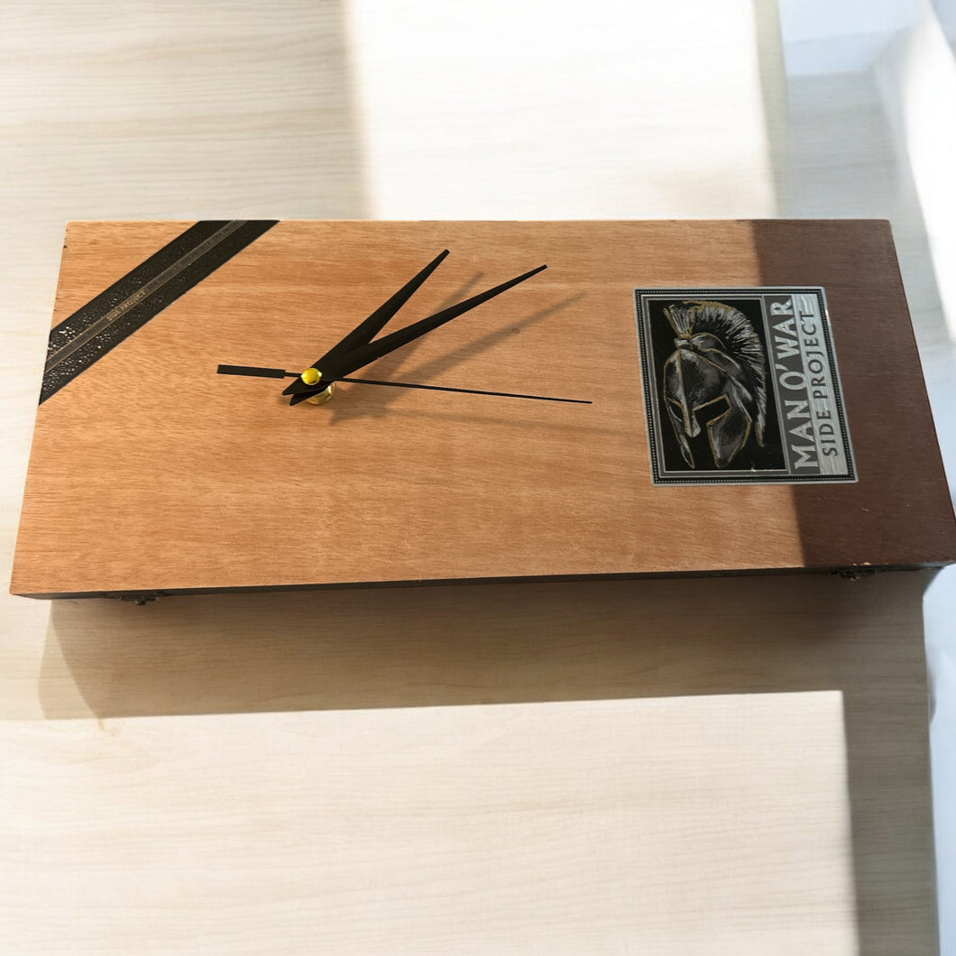 Man O War Cigar Box Clock