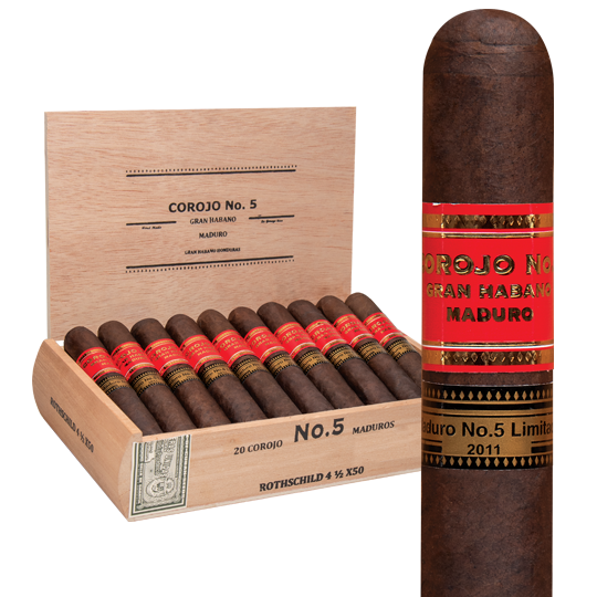 Gran Habano Corojo No. 5 Maduro Robusto 5x52 box of 20